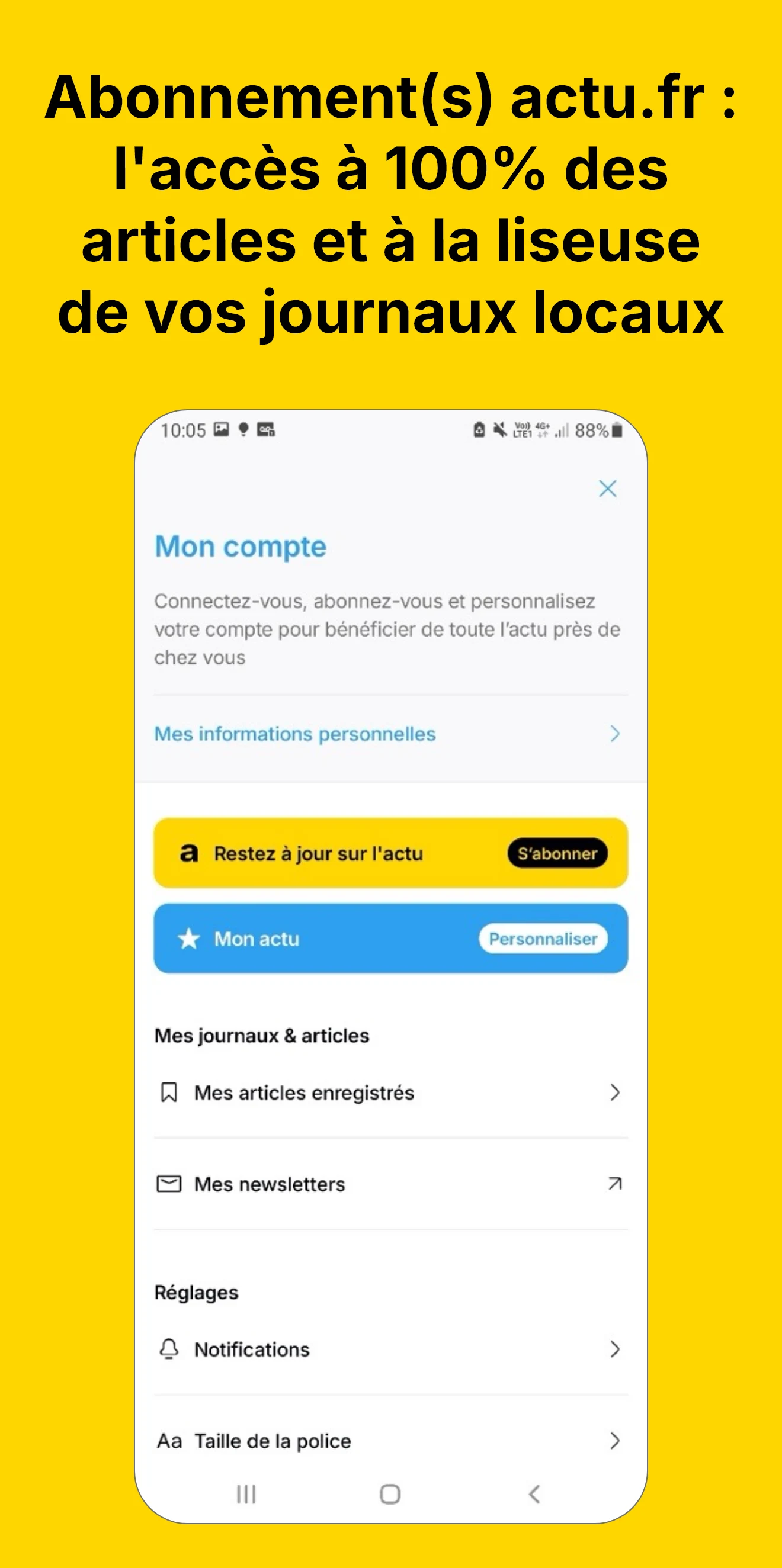 Actu screenshot